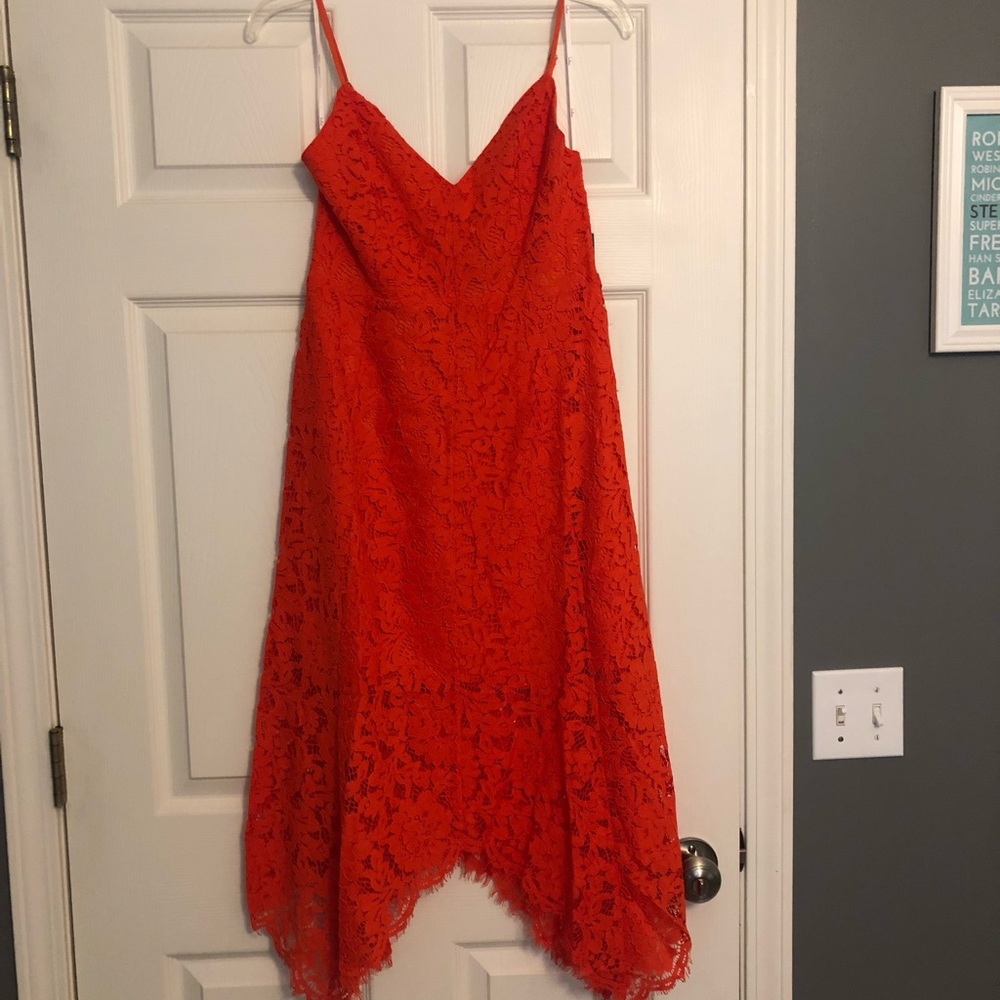Lulu Coral Lace Dress